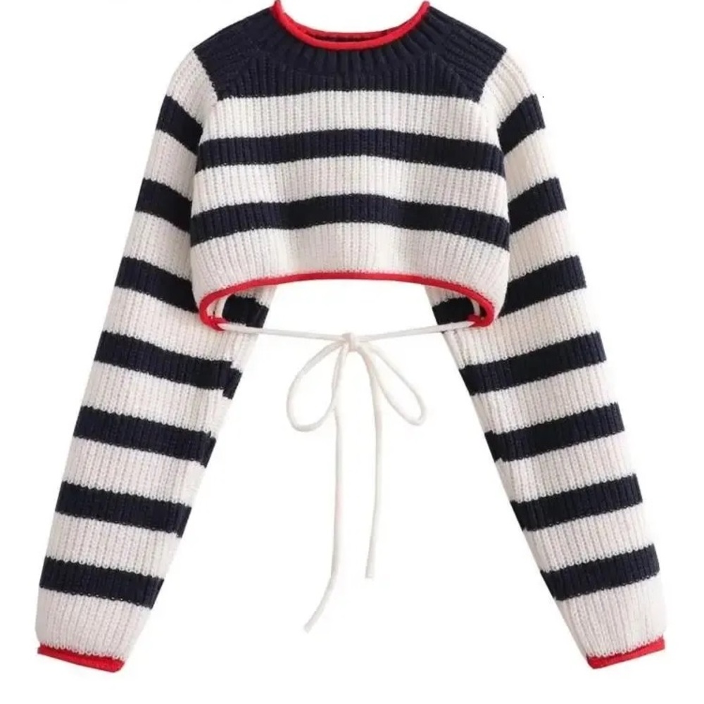 Commense stripe sweater long sleeve